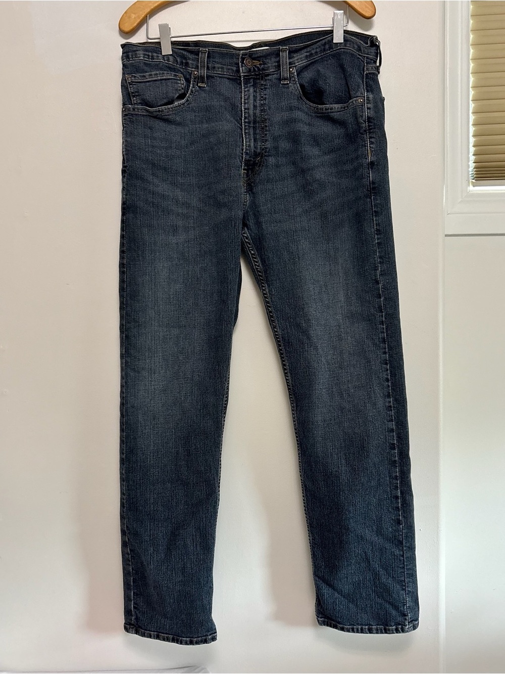 Levi's Men's Straight Jeans in Dark Blue Wash